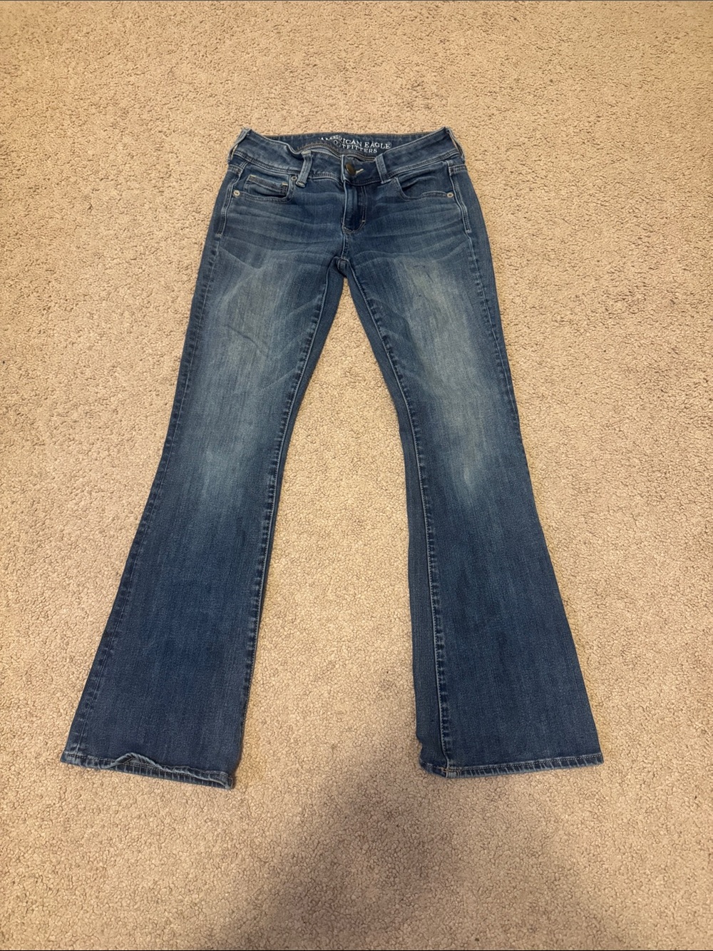 Women’s American Eagle 360° Super Stretch Skinny Bootcut Dark Wash Denim Jeans